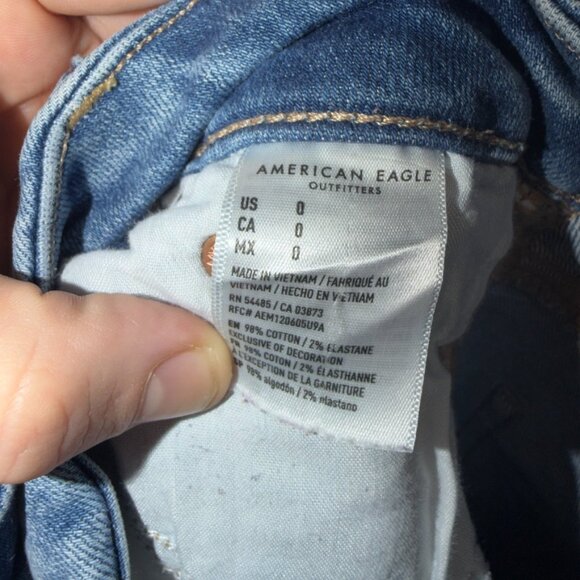 American Eagle Curvy High Rise Mini Skirt Super Stretch Women’s 0 - Picture 5 of 6